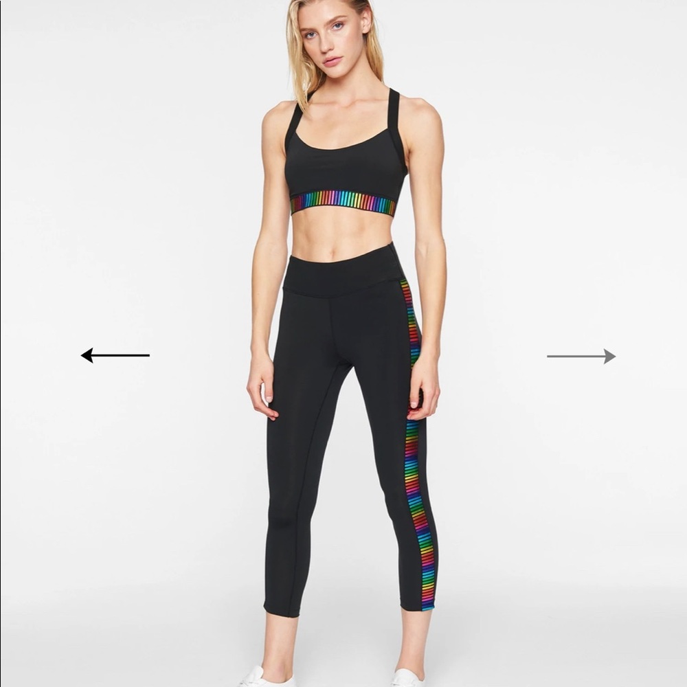 Rainbow 7/8 Legging - Black / XS